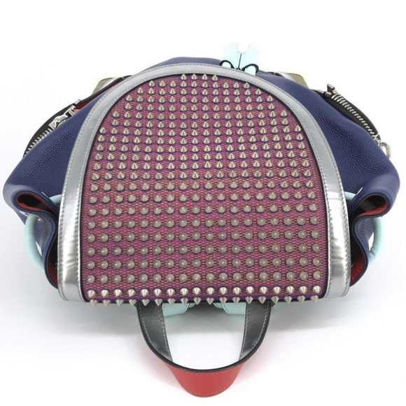 Christian Louboutin Explorafunk Spiked Leather Backpack - Like New - Picture 7 of 8